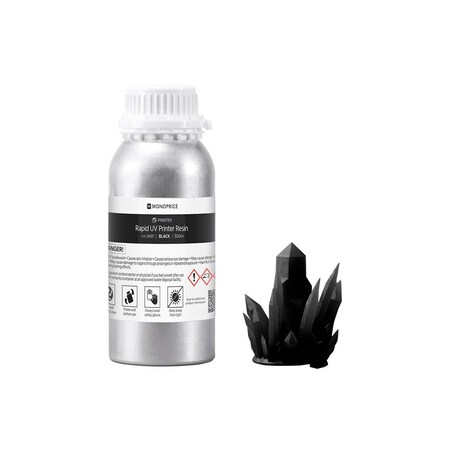Monoprice MP Rapid UV 3D Printer Resin_ 500ml_ Black 34597